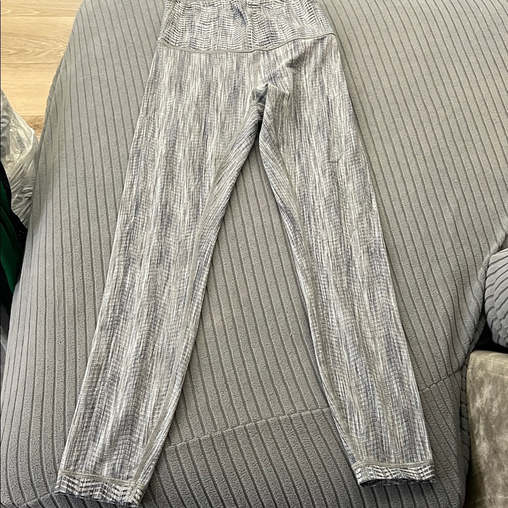 lululemon athletica Gray Patterned Leggings